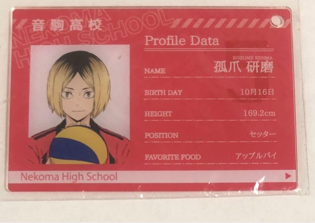 Amazon.co.jp: 孤爪研磨 学生証 選手カード プロフィールカード